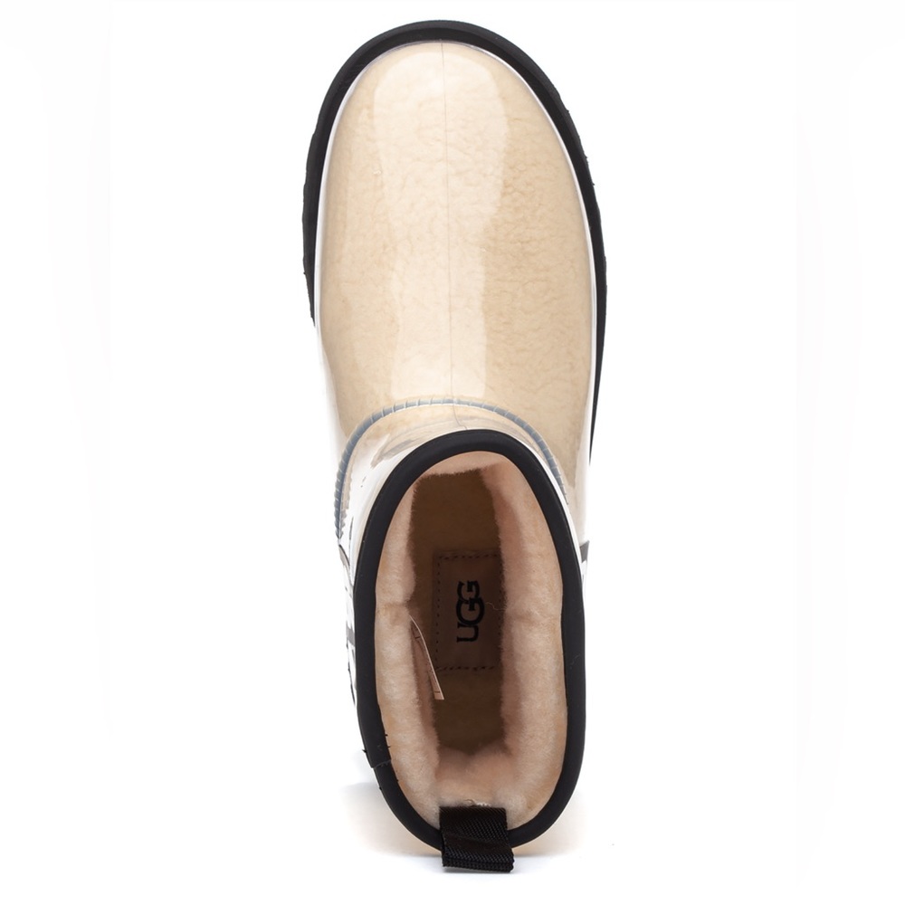 UGG WOMEN’S CLASSIC CLEAR MINI BOOT NATURAL/BLACK - Picture 4 of 4
